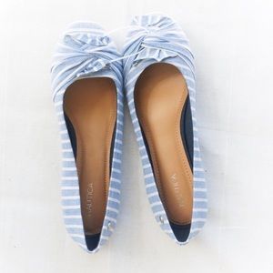 Nautica Striped Ballet Flats